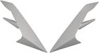 0134-1760 Strike Ops Replacement Side Vents Silver 0134-1760 Strike Ops Replacement Side Vents Silver