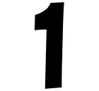 08-90041 Factory Effex Inch Number Decal Black Pack
