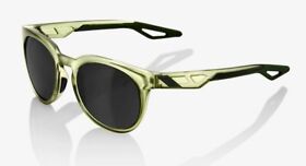 61026-296-61 100% Campo Sunglasses Matte Translucent Olive Slate With Black Mirror Lens