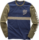 1037-42004-70-l Alpinestars Kickstart Long Sleeve Shirt Navy Lg