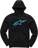 10385305210762x Alpinestars Ageless Ii Fleece Hoodie Black Turquoise