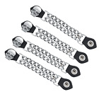 10641 Excelsior Pc Inch Motorcycle Vest Extenders Biker Skull Chain Chrome