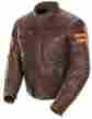 1326-2704 Joe Rocket New Moto Classic 92 Leather Jacket Lg Brown Orange