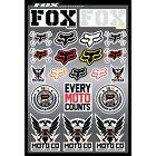 14507-000-ns Fox Racing Covert Sticker Decal Sheet 884065571084