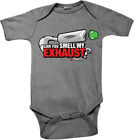 1605-102 Smooth Smell My Exhaust Romper Months Gray Industries