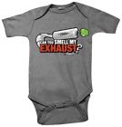 1605-103 Smooth Smell My Exhaust Romper Months Gray Industries