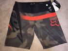 21128-001-33 Fox Racing Mens Boardshorts Board Shorts Black Orange Alchemy Infantry