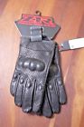 3302-0460 Womens Leather Perforated Gloves Med Black