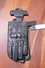 3302-0461 Womens Leather Perforated Gloves Lg Black