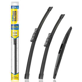 5p-silicone722616 5 Plus 12b Subaru Crosstrek Impreza 2023-2018 Windshield Wiper Blades Set Of 3 26/16/12
