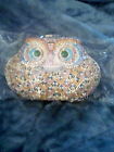 562044-901 Jf Hard Shell Beaded Owl Minaudiere