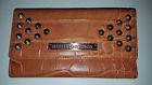 653791 Leather Accessory Ladies Wallet Brown Croc Design Brand New