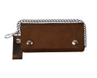 715007641162 Hot Leathers Distressed Brown Leather Biker Trucker Bifold