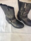 81026 Ladies Genuine Harley Davidson Leather Boots Size Us Excellent