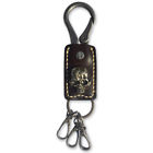 84048 Hair Glove Black Leather Key Chain