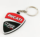 8595595967484 Unbranded New Ducati Corse Logo Rubber Keychain