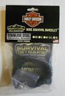887006065789 Survival Straps Wide Bracelet Black Size Large