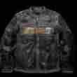 97122-16vm 97122-16vm-very Harley-davidson Mens Distressed Black Leather Jacket Badass