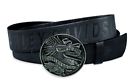 97661-17vm New Mens Live To Ride Buckle Leather Belt