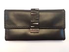 97831-06vw Harley Davidson Black Leather Silver Spike Embellished Wallet Nice
