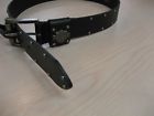 97938-13vm-3200 New Mens Belt Riveted Black Leather Size