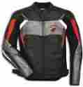 98103765v Ducati Corse C3 Perforated Leather Jacket By Dainese Black Red Grey