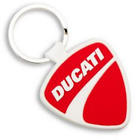 987698041 Ducati Company Logo Shield Pvc Key Ring Red 680201681521