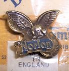9879879798798798798789 Norton Vintage Badge Lapel Pin For Rocker Cafe Leather Hat