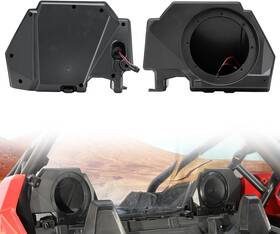 Aupsprzr2u A & Utv Pro And Rear Speaker Pods Enclosures With Metal Mount Brackets For Black