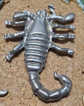 Mp40 Aagb Scropion Scropio Biker Motorcycle Riding Pin For Hat Vest Or Lapel