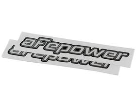 40-10144-ma Afe Power Brushed-silver Mylar Decal Pair