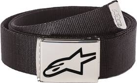 1019-93300-1187-os Alpinestars Ageless Web Belt Black Chrome