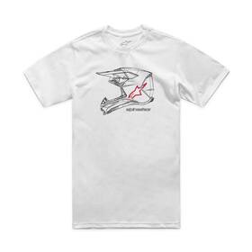 1214-73116-20-s Alpinestars Mx Helmet Csf T-shirts Sm White