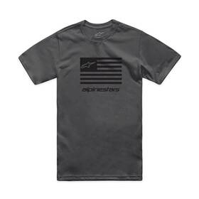 1214-73130-1810-l Alpinestars Flag Csf T-shirts Lg Charcoal/black