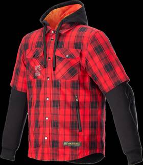 4300424-3136-2x Alpinestars Mo.st.eq Tartan Jacket - Red/black 2xl