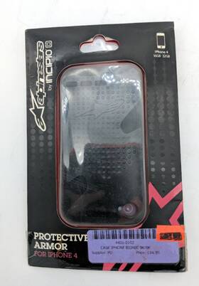 4401-0102 Alpinestars Bionic Case For Apple Iphone 4/4s Phone Cover