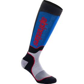 4702324-1226-m Alpinestars Mx Plus Socks Md Black/white/blue
