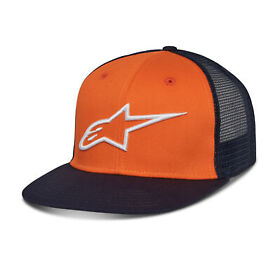 1025-81003-4070-os Alpinestars Corp Trucker Hat Orange Navy