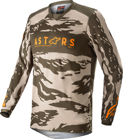 3761222-6840-m Alpinestars Racer Tactical Jersey Military Sand Camo Tangerine Medium