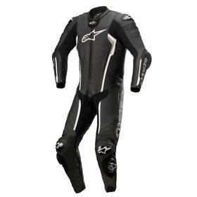 3150122-12-46 Alpinestars Racing Professional Missile V2 Leather Suit 46 Black White