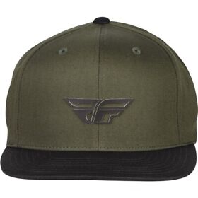 351-0077 Army Green Black Fly Racing Weekender Snapback Hat
