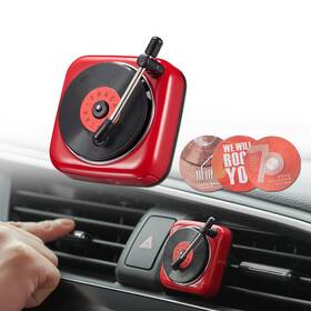 Au Mo Hall St-t2215-1-fba Aumohall Record Player Car Vent Clips Air Freshener 1 Count Pack Of Red
