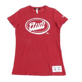 Acm-306-1re-dm-d Audi Womens Red Graphic T-shirt Medium