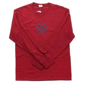 Drg003717carmd Audi Maroon Volkswagen Long Sleeve Logo T-shirt Medium