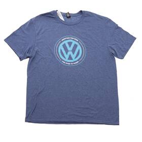 Drg003839blulg Audi Blue Volkswagen Logo T-shirt Large
