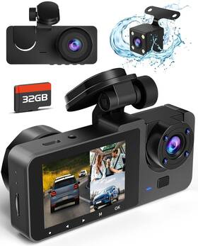 Y15-wmy Azacvb Dash Camera For Cars 4k Full Uhd Car Front Rear With 32gb Card Built-in
