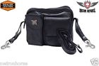 Bag13 Bikers Dream Dealer Leather Belt Loop Bag With Butterfly New
