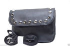 Bag3 Black Belt Loop Bag With Studs And Adjustable Shoulder Strap