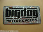 Bdm400-0213 Big Dog Motorcycles Auto License Plate Silver Diamond Chopper Pitbull