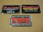 Bdm405-00343 Big Dog Set Of Motorcycles Small License Plate Collector Showroom